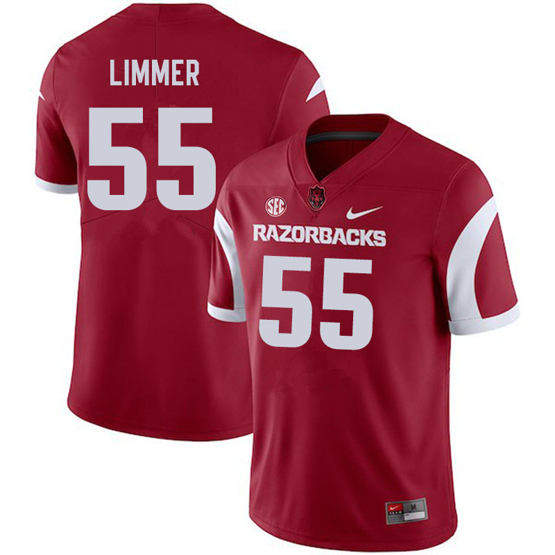 Men #55 Beaux Limmer Arkansas Razorbacks College Football Jerseys Sale-Cardinal